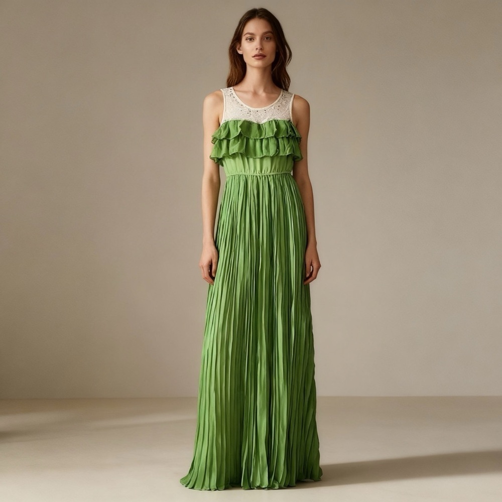 Maxi Pleated skirt dress